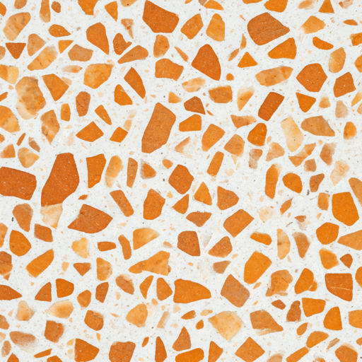 Marmer terrazzo met terracotta chips
