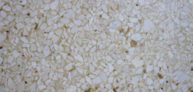 Terrazzo kleur: Crème Wit