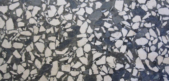 Terrazzo kleur: Middel Grijs